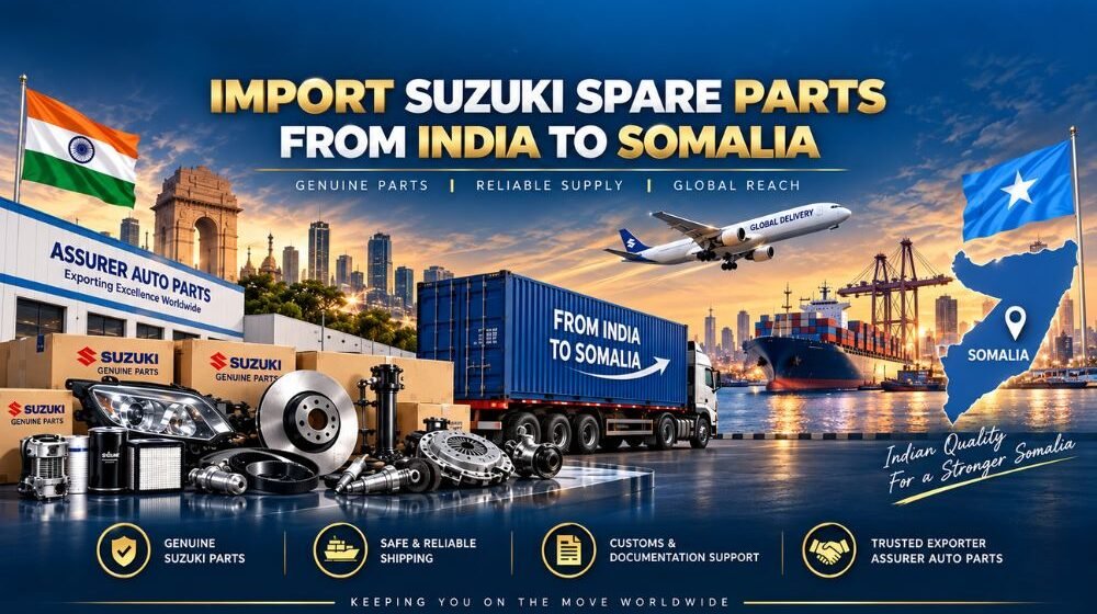 How to Import Suzuki Spare Parts from India to Somalia