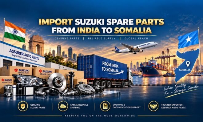 How to Import Suzuki Spare Parts from India to Somalia