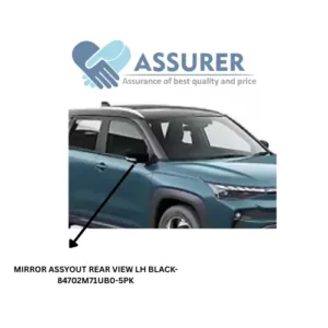 Mirror Assy Outer Rear View LH Black-84702M71UB0-5PK