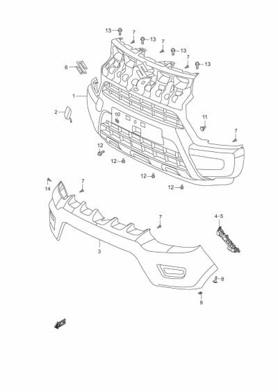 FRONT BUMPER S-Presso MC