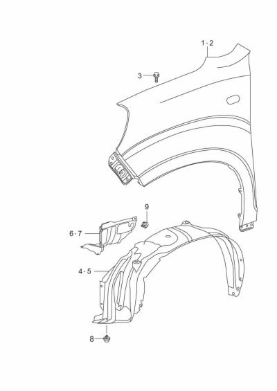 FRONT FENDER PANEL S-Presso MC