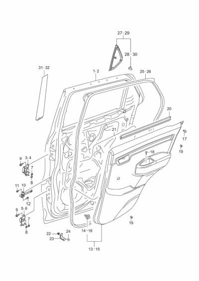 REAR DOOR PANEL S-Presso MC